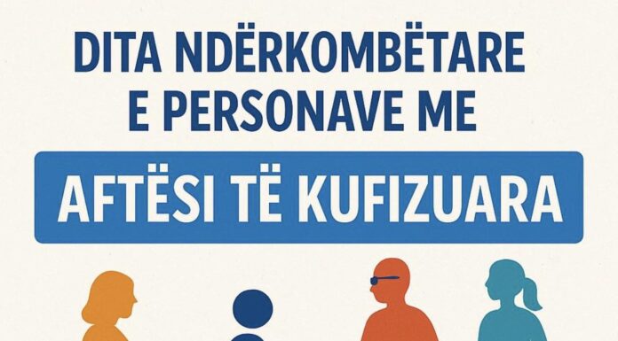 GJELAJ NË DITËN E PERSONAVE ME AFTËSI TË KUFIZUARA: ÇDO QYTETAR MERITON RESPEKT DHE MUNDËSI TË BARABARTA